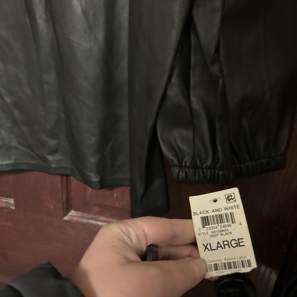 INC Faux Leather Studded Top - Picture 4 of 4